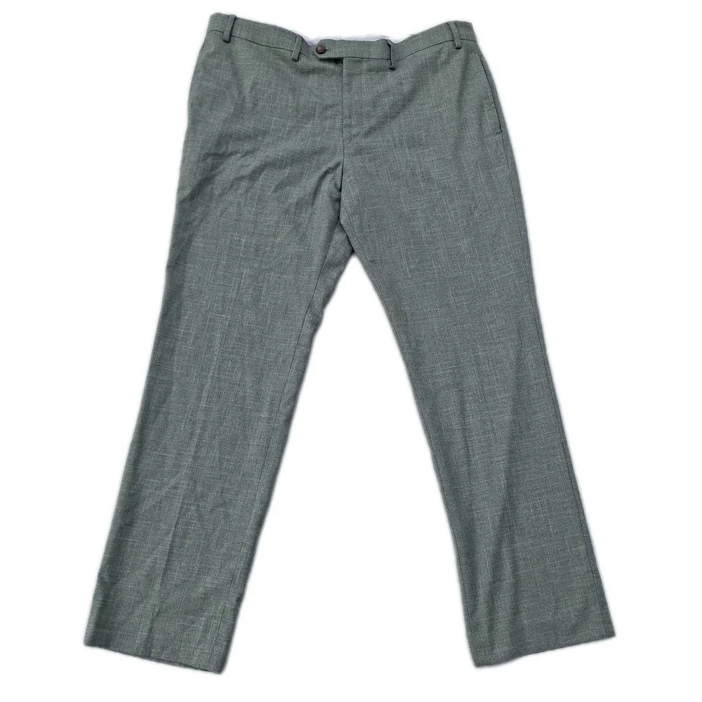 Ralph Lauren Slim Fit Green Gingham Slacks 38x30